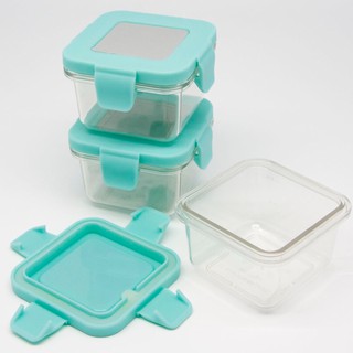 Marcus &amp; Marcus Tritan Airtight Container 4oz x 3 กล่องเก็บอาหารสูญญากาศสำหรับพกพา