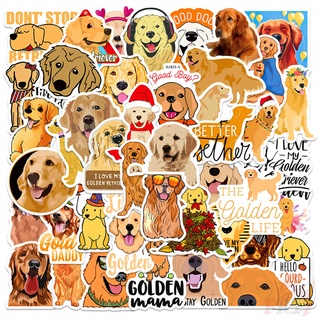 Golden Retriever Series 01 สติกเกอร์แฟชั่น ลายสุนัข 50 ชิ้น ต่อชุด Diy