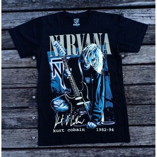 คอลูกเรือเสื้อยืดผ้าฝ้าย พิมพ์ลาย NTS NIRVANA ALTERNATIVE ROCK BAND KURT COBAIN RARE SIGNATURE EDITION 12R96S-5XL