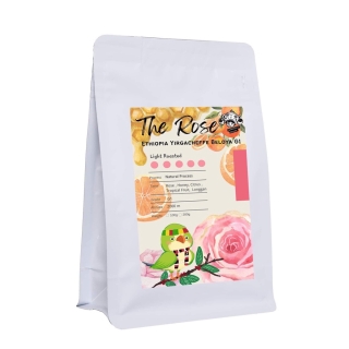 Tanmonkey Coffee 85+The Rose เมล็ดกาแฟคั่ว Ethiopia Yirgacheffe Beloya G1