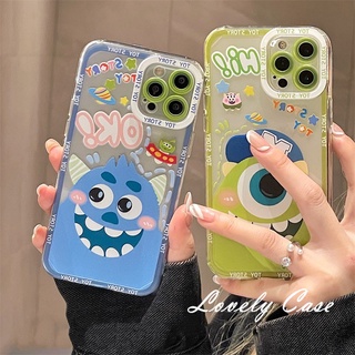 เคสโทรศัพท์มือถือแบบนิ่ม ใส ลายมอนสเตอร์ตาเดียว สําหรับ iPhone 13 12 11 Pro Max SE2020 X XR Xs Max 7 8 6 6s Plus