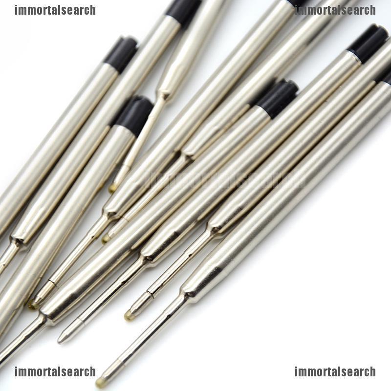 【ICE】 10 Pcs blue ink parker style standard 1.0mm ballpoint pen refills nib medium