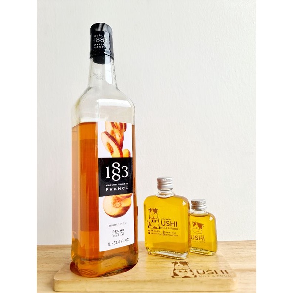 ไซรัปกลิ่นพีช Peach [> แบ่งขาย <] แบรนด์ 1883 Syrups made in France 🇨🇵