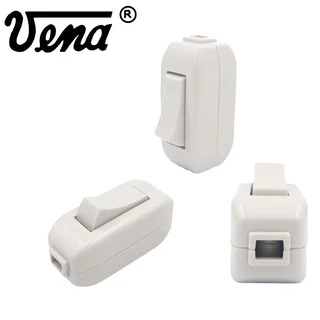 วีน่าVENA สวิตซ์ไฟกลางทาง เปิดปิดไฟ ขันน็อต ชมพู เขียว เทา.คละสี Cord Switch On-Off 6A 250V รุ่น PS0621 ไม่ลามไฟ