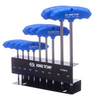 KINGTONY ประแจหัวท็อคตัวที ชุด 9ชิ้น 21309PR torx key set