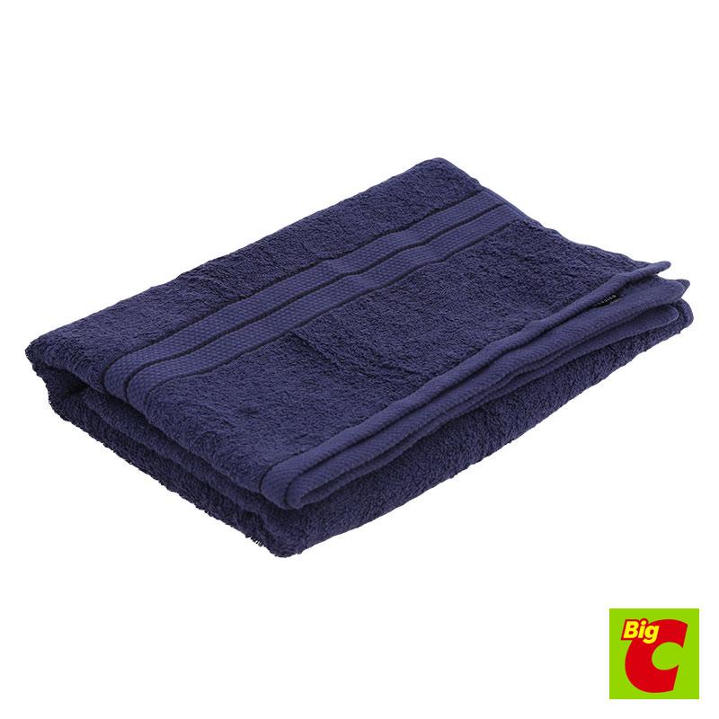 เบสิโค Plain ผ้าขนหนูสีพื้น 29สีน้ำเงินเข้ม ขนาดx 60นิ้วBesico TowelDark blue,size 29x 60 inches.