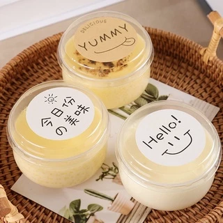 *สินค้าพร้อมส่ง* 100ใบ (ถ้วย+ฝา) ถ้วยพุดดิ้ง ชีสเค้ก เข้าเตาอบได้ 130ml.