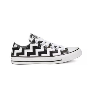 [สินค้าลิขสิทธิ์]Converse All Star Glam Dunk Ox Black/ White // รองเท้าคอนเวิร์ส คอนเวิร์สลาย รองเท้าผ้าใบสีขาว 565438C