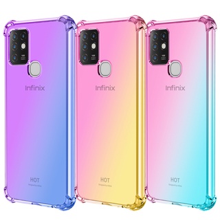 Tecno Camon 18P 17 Pro 16 Spark GO 2023 8C 8P 7 Pro 6 GO 6 Air Pouvoir 4 Pro POVA 4 3 2 เคสโทรศัพท์ TPU ใส ไล่โทนสี บาง ป้องกันรอยขีดข่วน