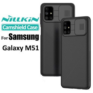 NILLKIN Camshield เคส Pc แบบแข็ง สำหรับ Samsung Galaxy M51 / M31S / A71 / A51 หรูหรา แฟชั่น เนื้อแมตต์ พร้อมฝาครอบป้องกันกล้อง แบบสไลด์