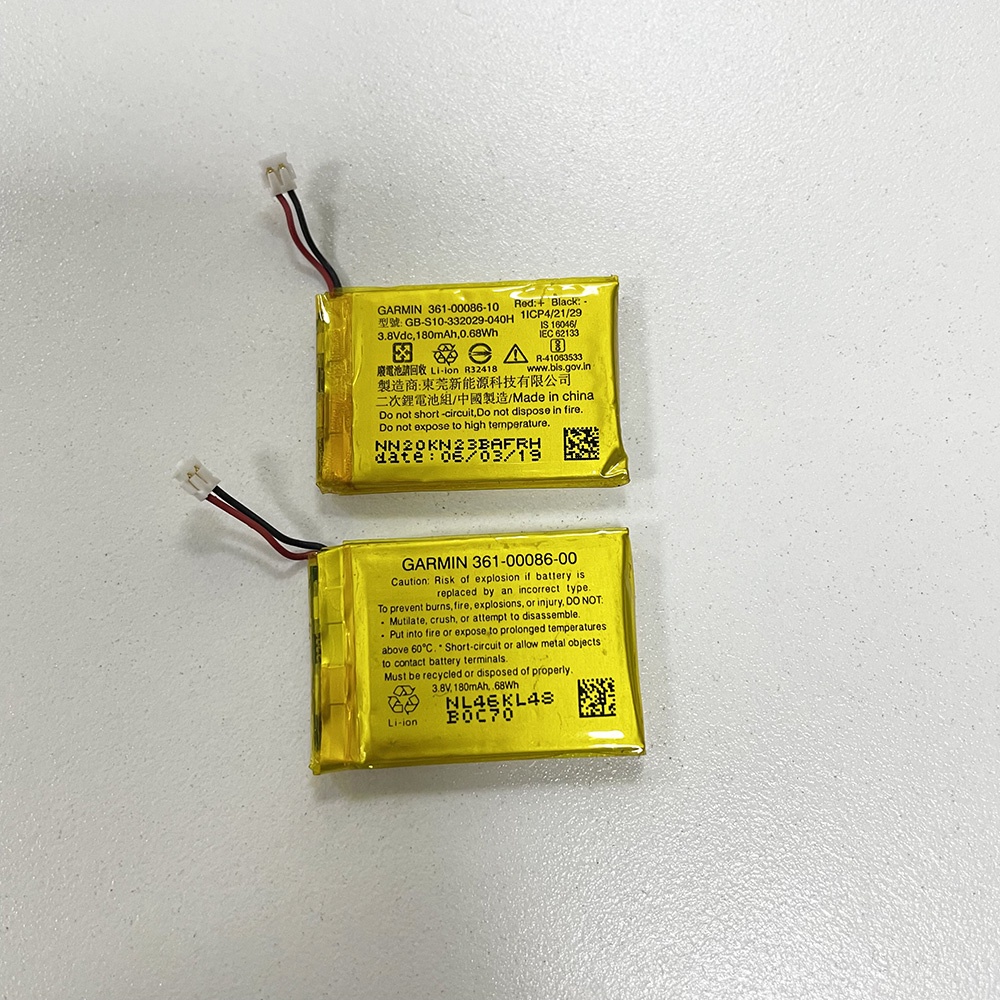 For GARMIN Venu 361-00086-00 / 361-00086-10 3.8V 180mAh 0.68Wh Rechargeable Li-ion Battery Part Repl