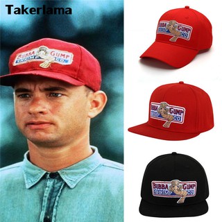 Bubba Gump กุ้งหมวกเบสบอล Forrest Gump Snapback ผู้ชายและผู้หญิงฤดูร้อน