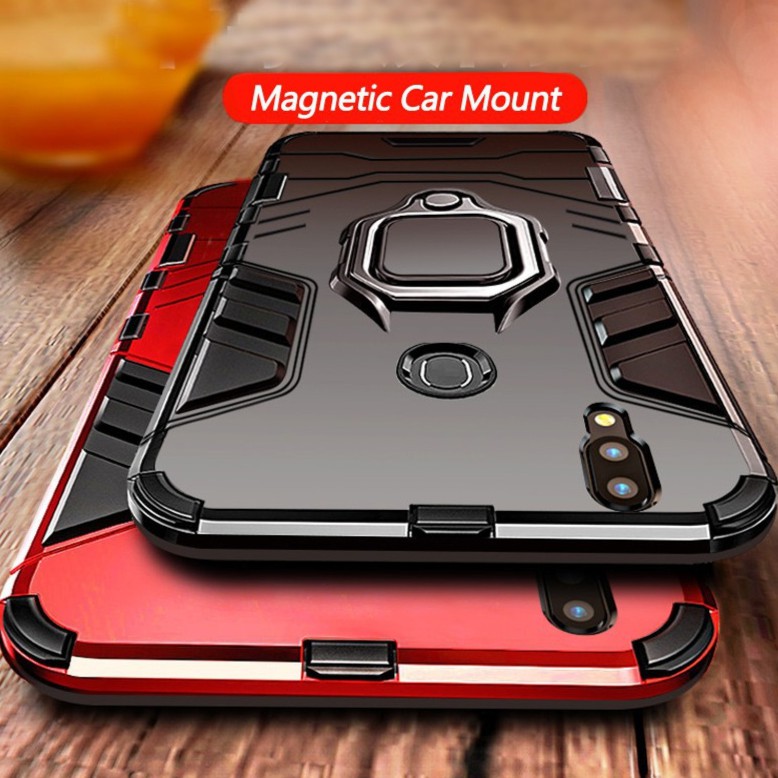 Huawei nova 3i &amp; 3e &amp; 3 Case With Ring Kickstand Dual Layer Shockproof Cover