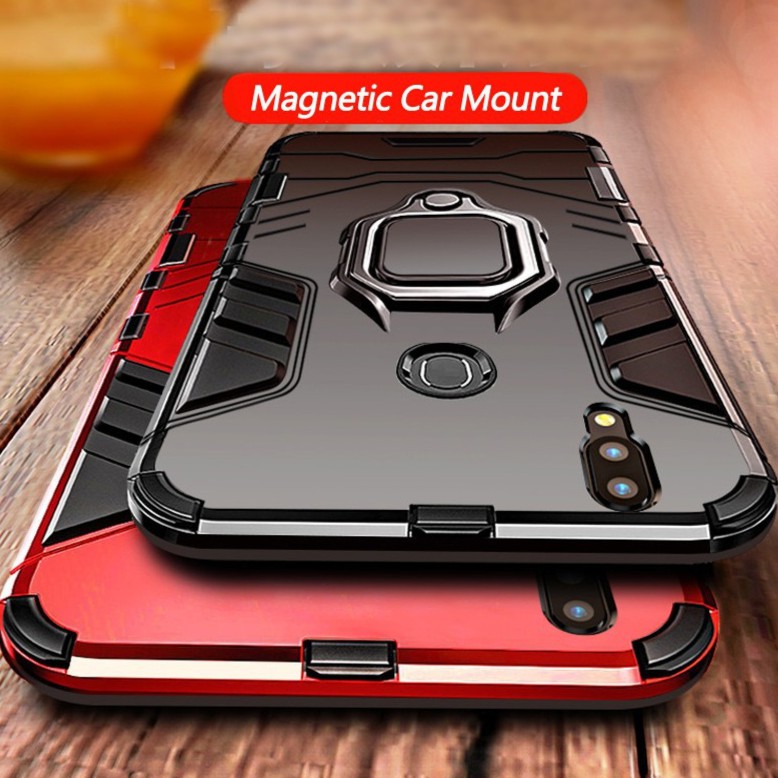 Huawei nova 3i & 3e & 3 Case With Ring Kickstand Dual Layer Shockproof Cover