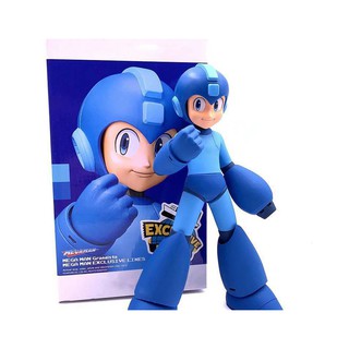 [ส่งฟรี]  Model Rock Man Mega Man ร็อคแมน วัสดุ PVC  สูง 23 Cm.