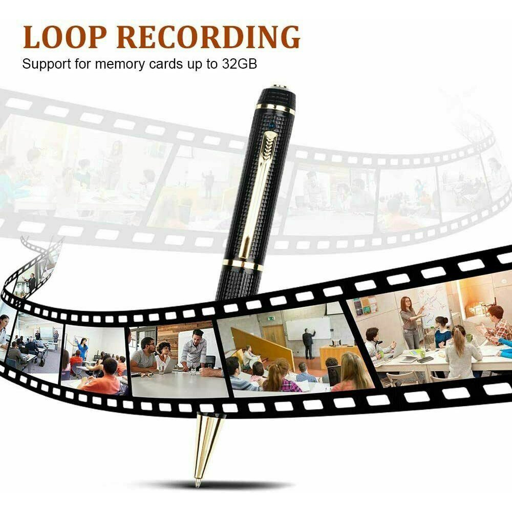Mini Recorder Mic Voice 1080P Mini Camera Pocket Pen Cam Portable Video Cam