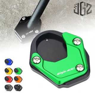 แผ่นต่อขยายขาตั้งด้านข้าง CNC สําหรับรถจักรยานยนต์ Kawasaki Ninja400 Z400 2018-2022