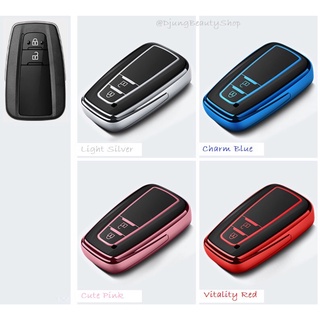 เคสกุญแจรีโมทรถยนต์ Smart Key Toyota แบบใหม่ล่าสุด 2020 แบบ 2 ปุ่ม วัสดุคุณภาพด้วย TPUป้องกันการกระแทกได้เป็นอย่างดี