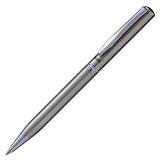 ปากกาลูกลื่นด้ามหมุนPentel B810-C ด้ามสีเงิน