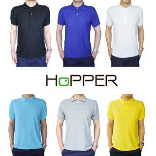 เสื้อโปโล Hopper ทรงตรง cotton 100%