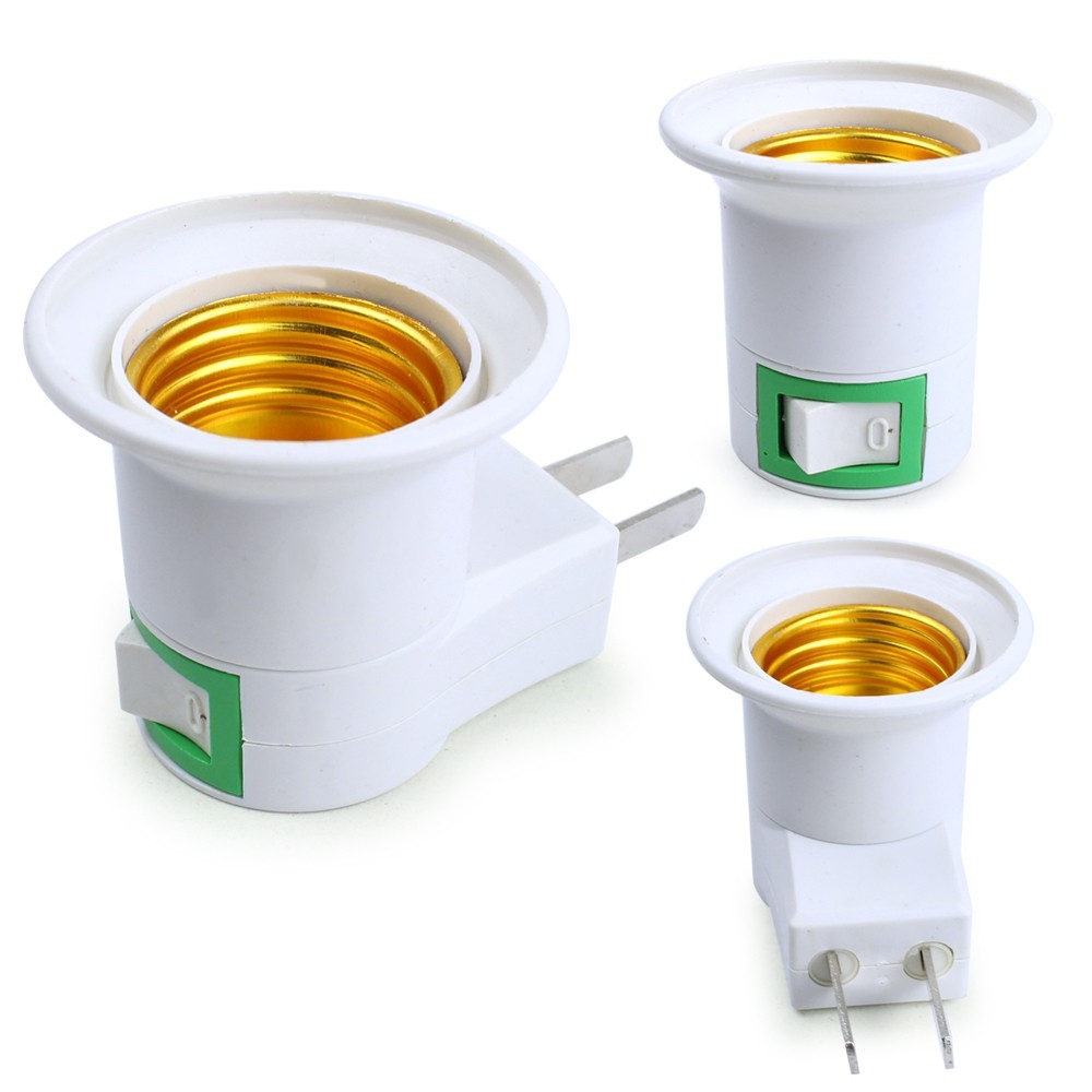 ขั้วหลอดไฟ E27 ชนิดปลั๊กเสียบพร้อมสวิทช์ รุ่น PlugBulb-00e-Song