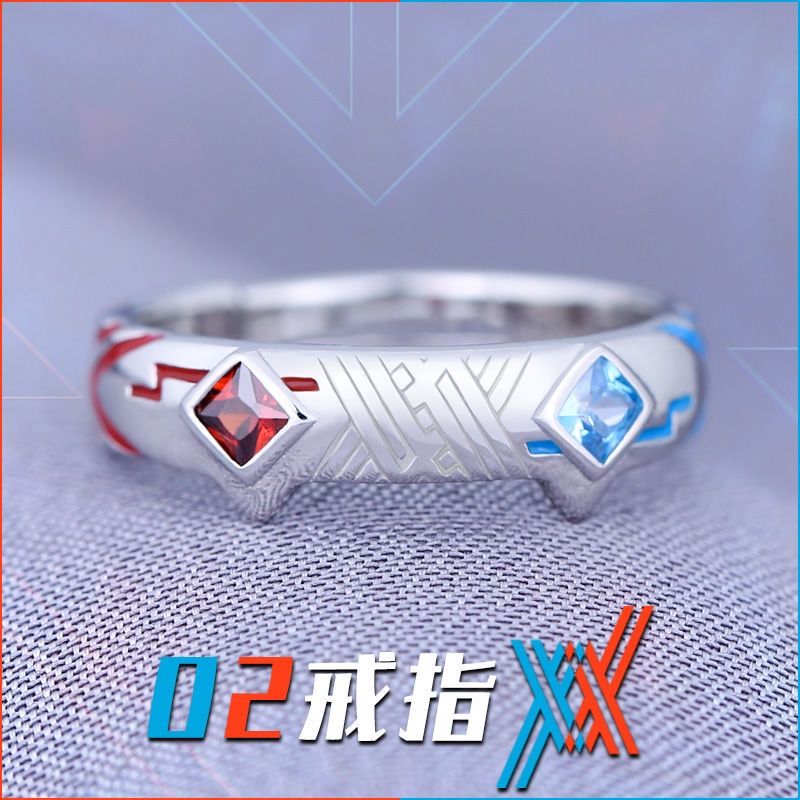 Darling in the Franxx 02 แหวนเงิน 925 รูปแอนิเมชั่น เครื่องประดับ