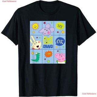 เสื้อยืดคอกลมPeppa Pig - George Pig Awesome Crew T-Shirt peppa peppa pig เสื้อยืด เสื้อยืดผู้ชาย cartoon ผู้ชายS-5XL