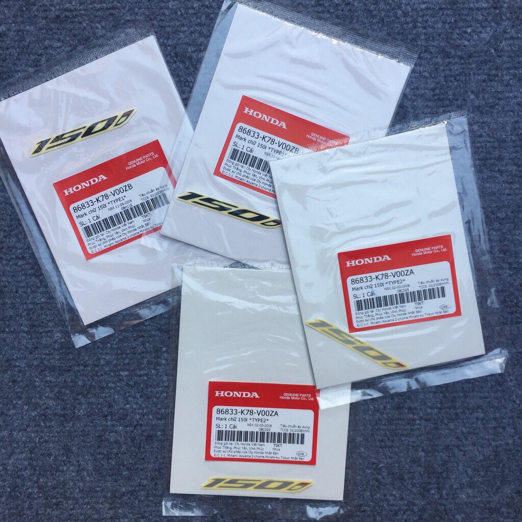 Genuine Honda SH 150 150 150i 125i แสตมป์ SH 2017-2019