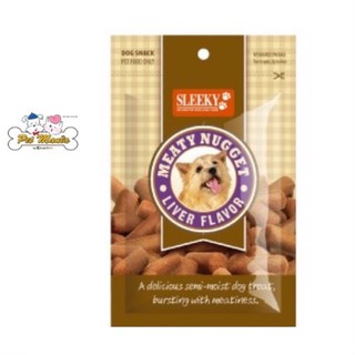 (รสตับ)SLEEKY Meaty Nugget ขนมขบเคี้ยวหนุบหนึบสำหรับสุนัข 90g