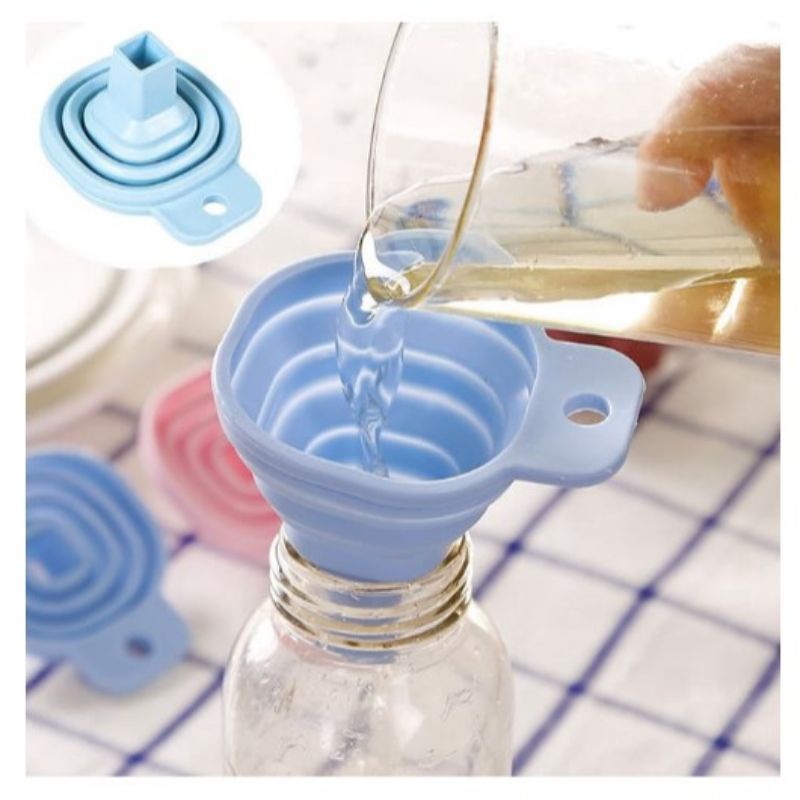 FOLDABLE SILICONE FUNNEL / น้ํามันซิลิโคน FUNNEL / น้ํามันอเนกประสงค์ FUNNEL ซิลิโคน FUNNEL