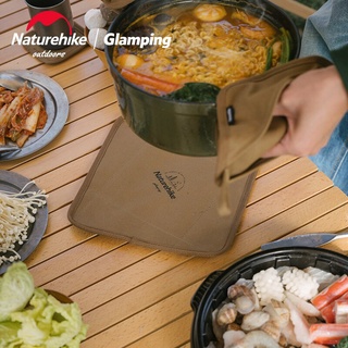 แผ่นรองหม้อ แผ่นรองแก้ว ผ้าใบกันความร้อนกันน้ำ Naturehike Tableware Pad แบบพกพา NH21PS004