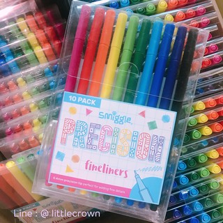 ( คุ้มมากกกกก ) ปากกา fineliners 10 สี 10 แท่ง จาก Smiggle ออสเตรเลีย ของแท้ พร้อมส่งค่ะ