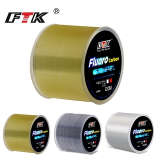 FTK 120m Fishing Line Rope Nylon Carbon Fiber Coating Fly Fishing Line Monofilament Carp Fishing Line