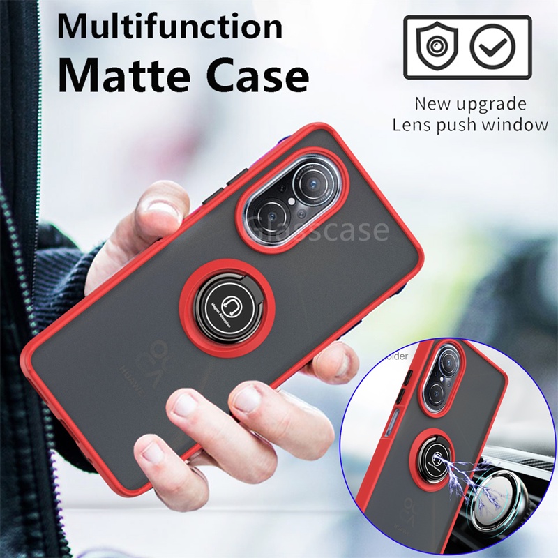 สําหรับ Huawei Nova 9 10 Se Nova10  Nova9Se Nova9 Se แหวนเคลือบ เคสโทรศัพท์ กันกระแทก แหวนยึด เคสป้องกัน ฝาหลังแข็ง