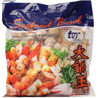 ลูกชิ้นรวม (Seafood Bowl) 89-93ชิ้น/แพ็ค ขนาด 1000กรัม