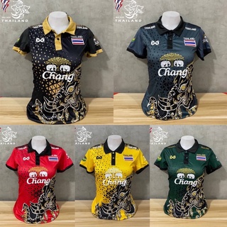 ⚽ 🔥 เสื้อกีฬาหญิง~ชาย แฟชั่น ทีมชาติไทย ❤️ สวมใส่สบายระบายอากาศได้ดี