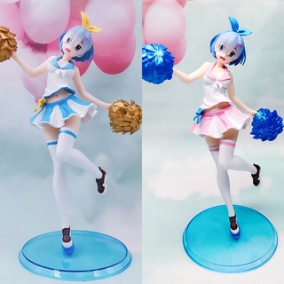 23 ซม Rem  Cheerleader Ver. ตุ๊กตาฟิกเกอร์ Anime Re:ZERO รีเซทชีวิต ฝ่าวิกฤติต่างโลก Rem Emilia