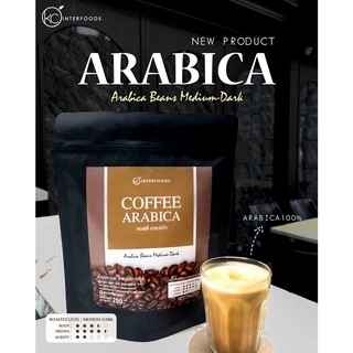 เมล็ดกาแฟอาราบิก้า คั่วกลางค่อนเข้ม 250 กรัม – โทนช็อกโกแลต กลมกล่อม (Arabica Coffee Beans)