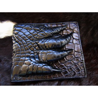 กระเป๋าสตางค์ใบสั้นรุ่นใหม่ หนังจระเข้แท้  Genuine wallet alligator skin