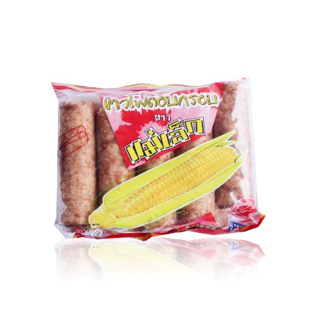 แม่เล็กข้าวโพดอบกรอบรสช็อคโกแลต ขนาด 35 กรัม (บรรจุ 6 ซอง)