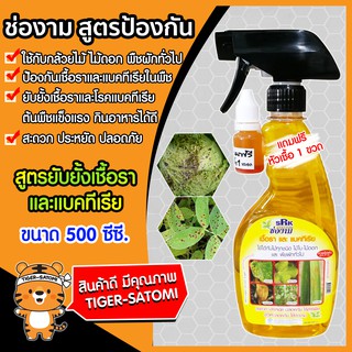 ช่องาม ยาป้องกันเชื้อราและแบคทีเรีย ขนาด 500 ซีซี. (Pesticides)ป้องกันเชื้อรา ป้องกันศัตรูพืช ไม้ดอกไม้ประดับ พืชทุกชนิด