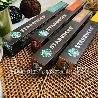 Starbucks Nespresso Capsule กาแฟแคปซูล สตาร์บัคส์ ของแท้พร้อมส่ง แคปซูลกาแฟสตาร์บัค (บรรจุ10แคปซูล)