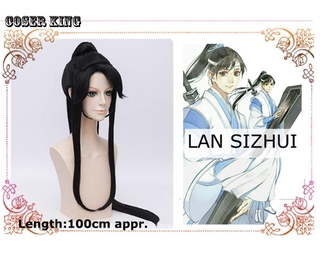 Mo Dao Zu Shi Cosplay วิกผม Grandmaster of Demonic Cultivation Wig Wei Wuxian Weiwuxian Cosplay Ancient Black ปรมาจารย์