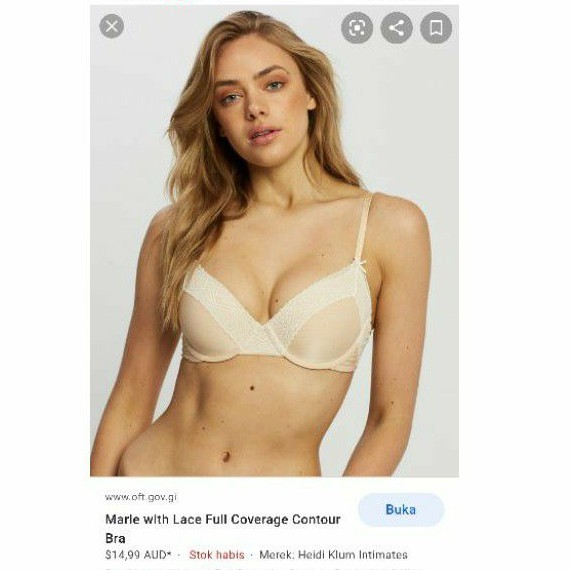 BH HEIDI BRA BY HEIDI KLUM เสื้อยืด LACE BRA SIZE 38D (D85) 38E (E85) - FULL CUP BRA / Heidi by Heid