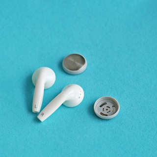 (5 คู่) DIY earphone shell สำหรับไดเวอร์ขนาด 15.4mm - สีขาว พร้อมแผ่น Cover