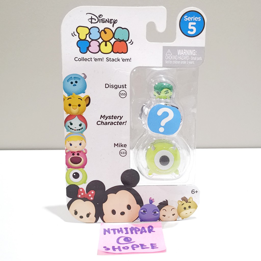 ++ ขาย Tsum Tsum Disney Series 5 แบบแพ็ค 3 ตัว 3 ไซส์ S M L ของแท้ ของใหม่ ไม่แกะ พร้อมส่ง Disgust M
