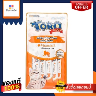 โทโร่ พลัส ทูน่าเนื้อขาวล็อบสเตอร์15X5กTTORO+ WHITE MEAT TUNA LOBSTER 15X5G T