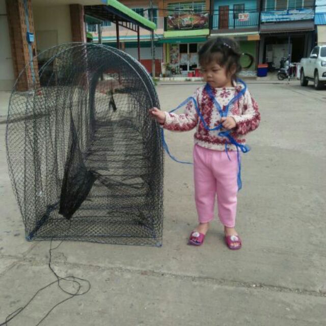 ไอ้โง่ อี่หลง คอนโด ที่ดักปลาขนาดใหญ่ 5,10,15,25,30 ห่วง สูง90 ซม. ไอ้โง่ดักปลา คอนโดดักจับปลา เสือน