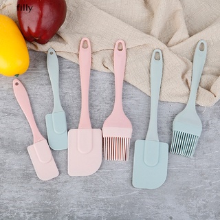 [FILLY] 3PCS/Set Silicone Spatula Barbeque Brush Cooking Utensil Tool Kit Brushes DFG