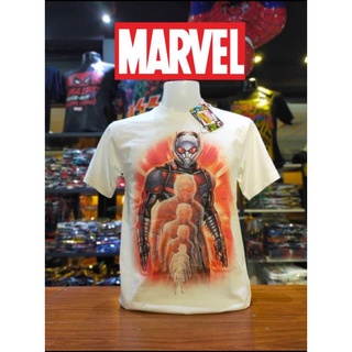 เสื้อยืดMarvel_ลิขสิทธิ์แท้ลายAntmanสีขาว(mvx-107)